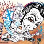 Voodoo Experience Highlight: Los Angeles Music, X, Snoop Dogg, Social Distortion, Ozomatli. Illustration by L. Steve Williams.