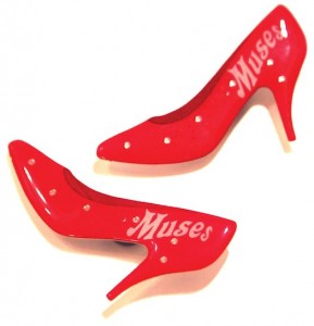 Krewe of Muses shoes. Photo by Elsa Hahne.
