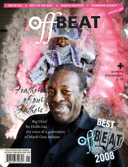 Offbeat Cover for January, 2009
