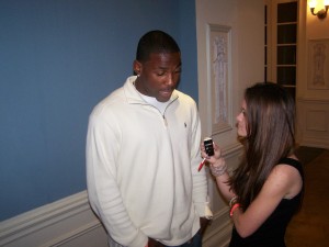 Patrick Peterson with Kate Russell. Photo by Laine Eckles Flannigan.