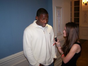 Patrick Peterson with Kate Russell. Photo by Laine Eckles Flannigan.
