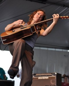 Ani DiFranco at Jazz Fest. Photo by Clayton Call.