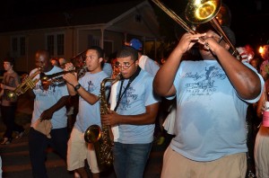 Baby Boyz Brass Band at Mid-Summer Mardi Gras 2011. Photo by Kim Welsh.