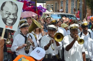 Satchmo Summerfest Second Line with the Treme Brass Band. Photo by Pompo Bresciani.