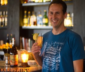 Michael Glassberg of Hotel Monteleone, winner of the Herbsaint-OffBeat Melodic Mixology Competition
