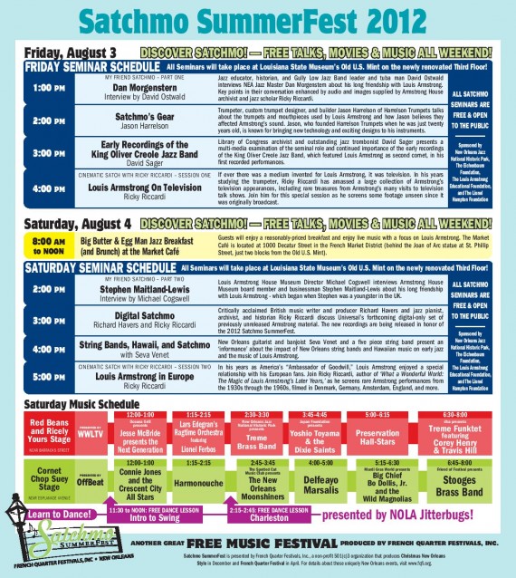 Satchmo Summer Fest, Saturday, August 4, 2012