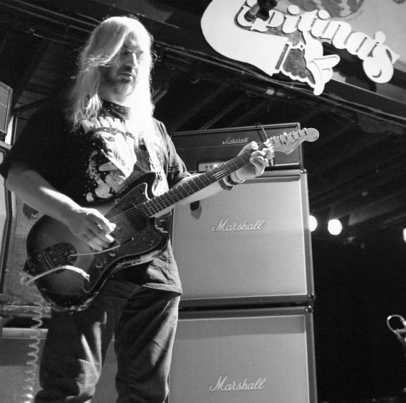 Dinosaur Jr. guitarist J. Mascis at Tipitina's, photo Jason Blitz