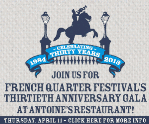 30th Annual French Quarter Festival Gala Fundraiser