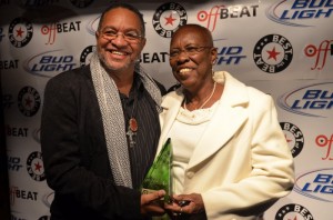 George Porter Jr and his Best of The Beat Award 2012