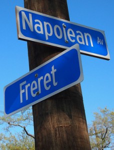 Napoleon and Freret street signs Napoleon and Freret street signs
