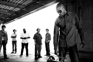 Trombone Shorty and Orleans Ave press B&W