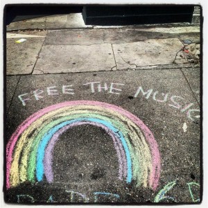 Free The Music Second Line Rainbow Route Markers