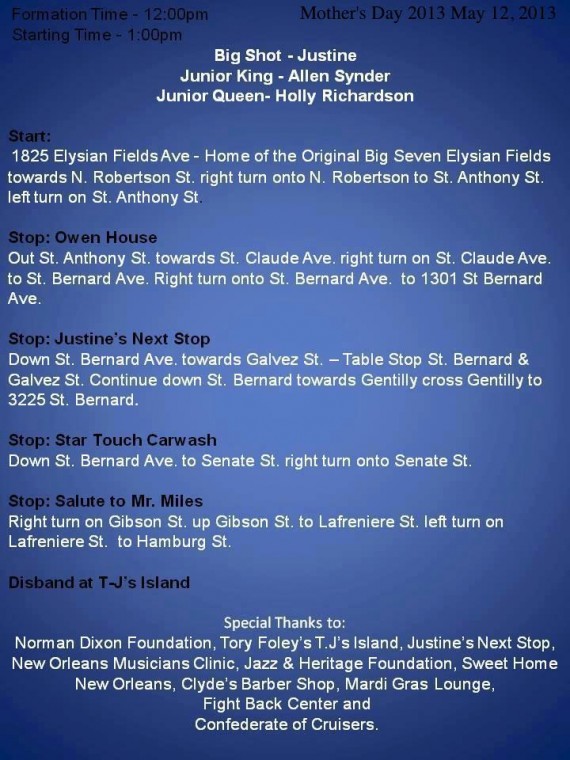 Original Big 7 route 2013 Original Big 7 route 2013