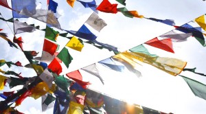 Tibetan prayer flags 