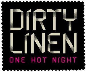 Dirty Linen Night NOAC logo black-white-pink