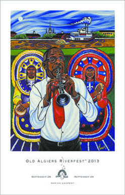 Old Algiers Riverfest 2013 Official Poster Old Algiers Riverfest 2013 Official Poster