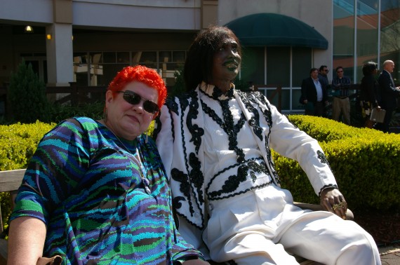 Jan Ramsey with Ernie K-Doe, Jazz Fest 2014, OffBeat Magazine