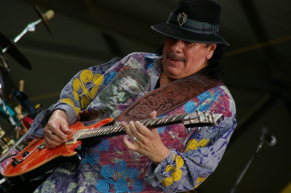 Carlos Santana, Jazz Fest 2014, Stephen Maloney, OffBeat Magazine