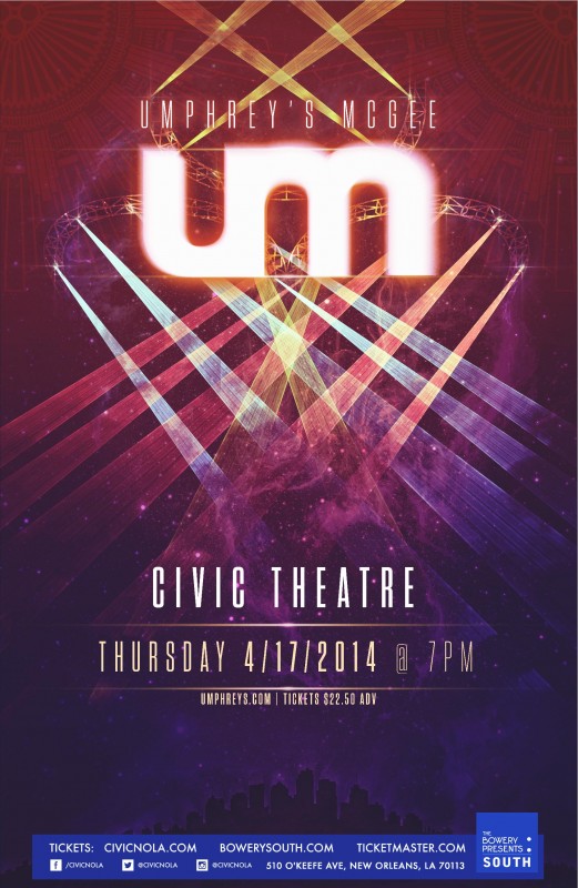 Umphrey's McGee, Civic Theater, New Orleans