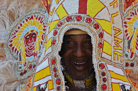 Mardi Gras Indian, Jazz Fest 2014, by Kim Welsh, OffBeat Magazine Mardi Gras Indian, Jazz Fest 2014, by Kim Welsh, OffBeat Magazine
