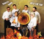 Diablo’s Horns, Into the Fire, album cover, OffBeat Magazine, July 2014 Diablo’s Horns, Into the Fire, album cover, OffBeat Magazine, July 2014