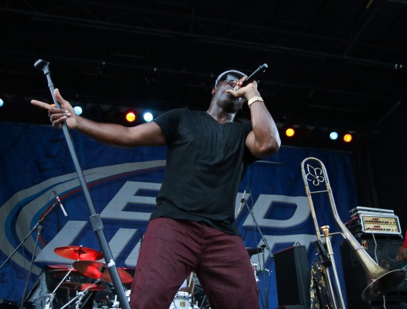 Big Sam, Flood City Music Festival, Bob Adamek, OffBeat Magazine Big Sam, Flood City Music Festival, Bob Adamek, OffBeat Magazine