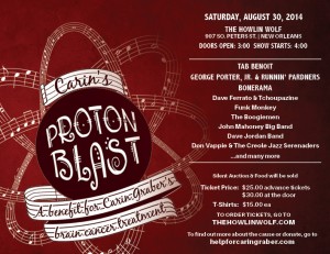 Proton Blast, Howlin Wolf, August 30 Proton Blast, Howlin Wolf, August 30