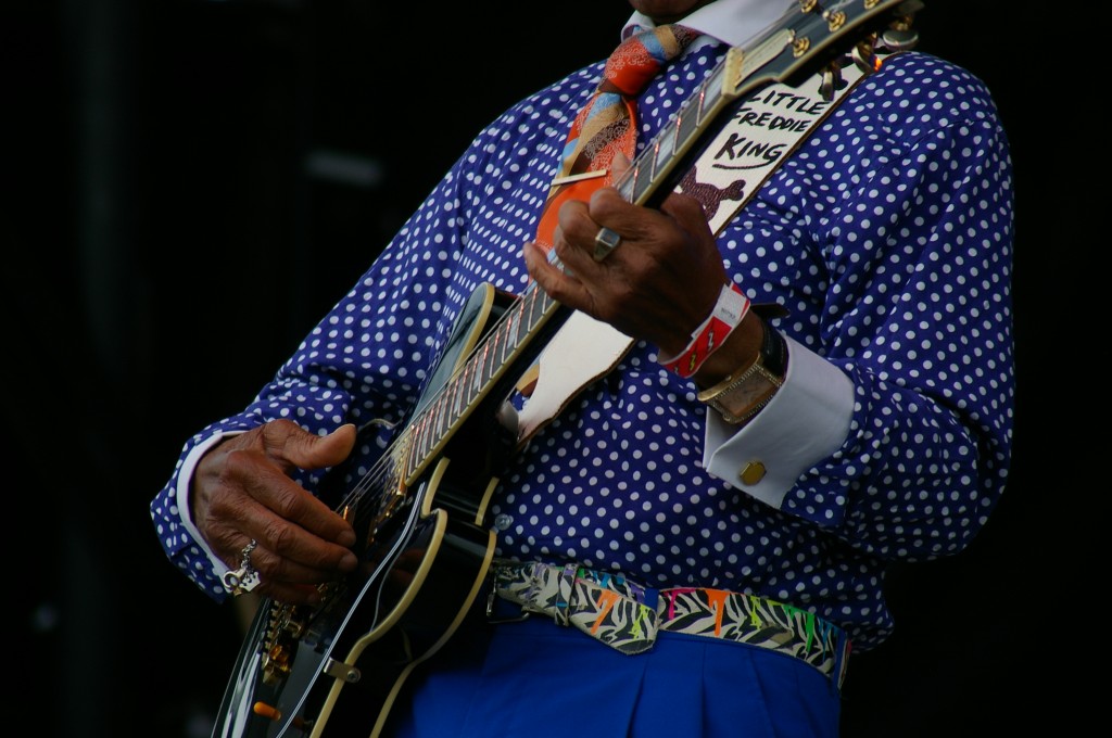 Little Freddie King, French Quarter Fest 2015, Photo by Stephen Maloney, OffBeat Magazine