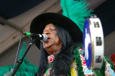 Big Chief Monk Boudreaux, Jazz Fest 2015, Photo by Stephen Maloney, OffBeat Magazine