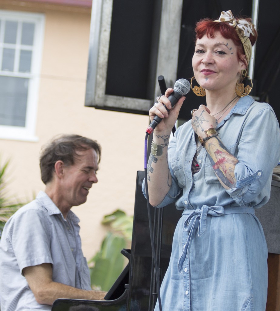 Tom McDermott and Meschiya Lake, photo by Dave Sanders