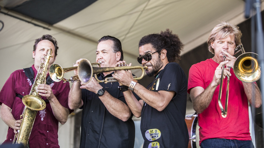 New Orleans Nightcrawlers, Jazz Fest 2015, Photo by Willow Haley, OffBeat Magazine