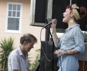 Tom McDermott and Meschiya Lake, photo by Dave Sanders