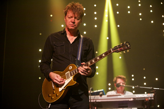 Nels Cline. with Wilco at New Orleans' Orpheum Theater in 2015. Photo by Marc Pagani.