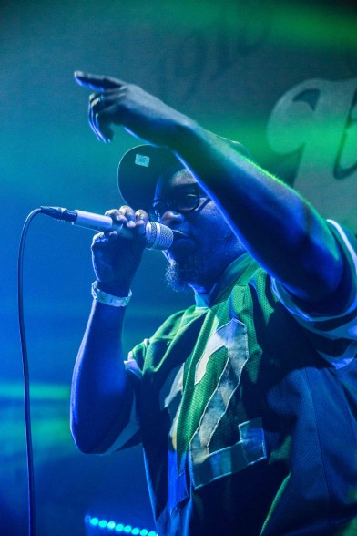 Derrick Freeman at A Tribe Called Quest Tribute show at Tipitina's. Photo by Noé Cugny.