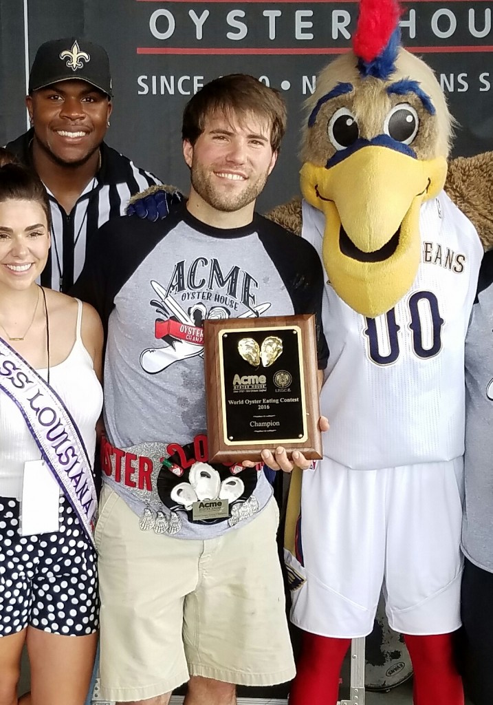 Adrian "The Rabbit" Morgan wearing his new championship belt.