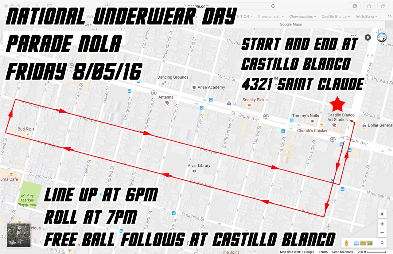 National Underwear Day Parade Announces Route Change - OffBeat