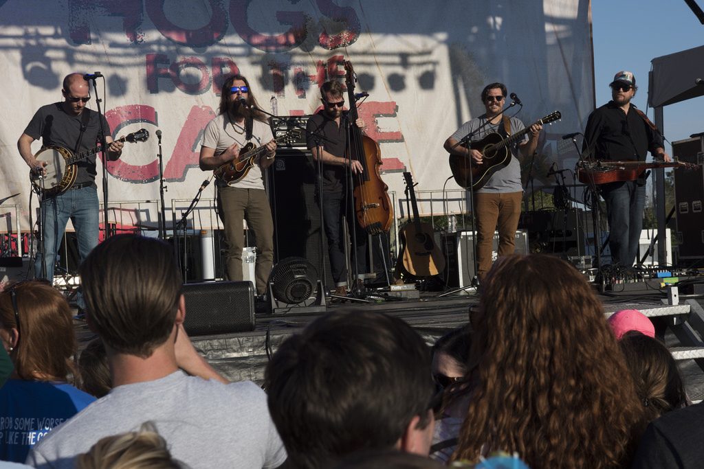 Greensky Bluegrass perform at Hogs for the Cause 2016. Photo by Ryan Hodgson-Rigsbee.