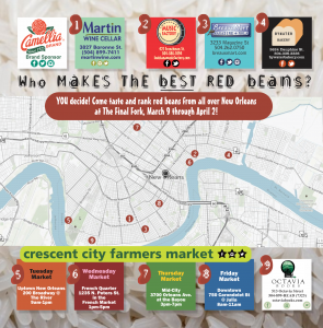 Map of Bean Madness locations (click to enlarge)