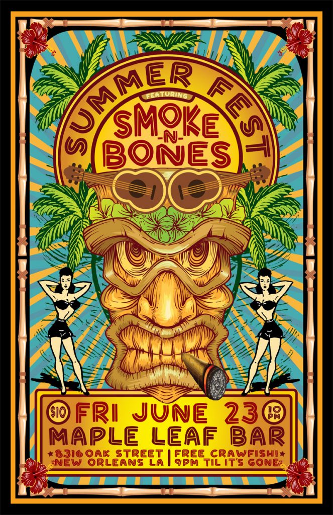 Smoke N Bones Summer Fest Poster