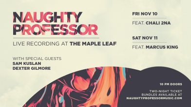 Naughty Professor To Record New Live Album