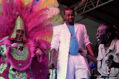 Big Chief Bo Dollis and the Wild Magnolias at Jazz in the Park on May 16, 2013 in New Orleans, Louisiana. Photo courtesy of Kim Welsh