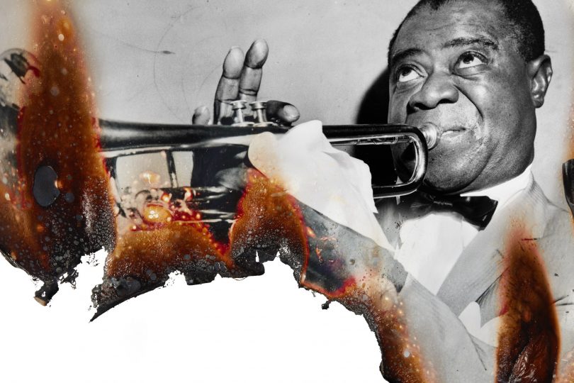 Louis Armstrong, 1953.CreditPhoto Illustration by Sean Freeman & Eve Steben for The New York Times. Source photograph: Library of Congress, via Diomedia