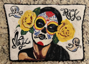 Beaded bodice by Dames de Perlage