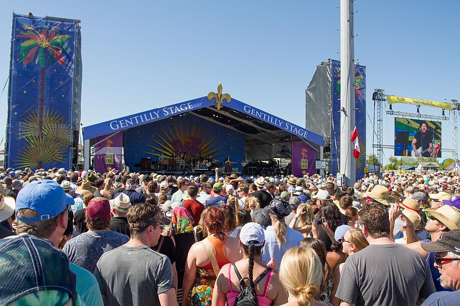 Jazz Fest 2026 Day 1, Thursday, April 23, 2026: Shinyribs, Omari Neville, Karma & the Killjoys, Britti, Kyle Roussel and more.